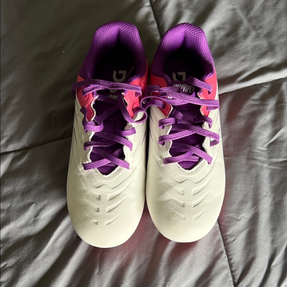 DSG Pink and White Soccer Cleats